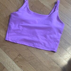 Old Navy Lavender Pink Cropped Square-Neck Tank